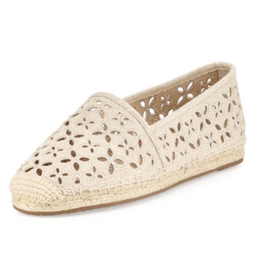 Michael Kors NEW Ivory Tan Brown Espadrilles Flats - Picture 7 of 8